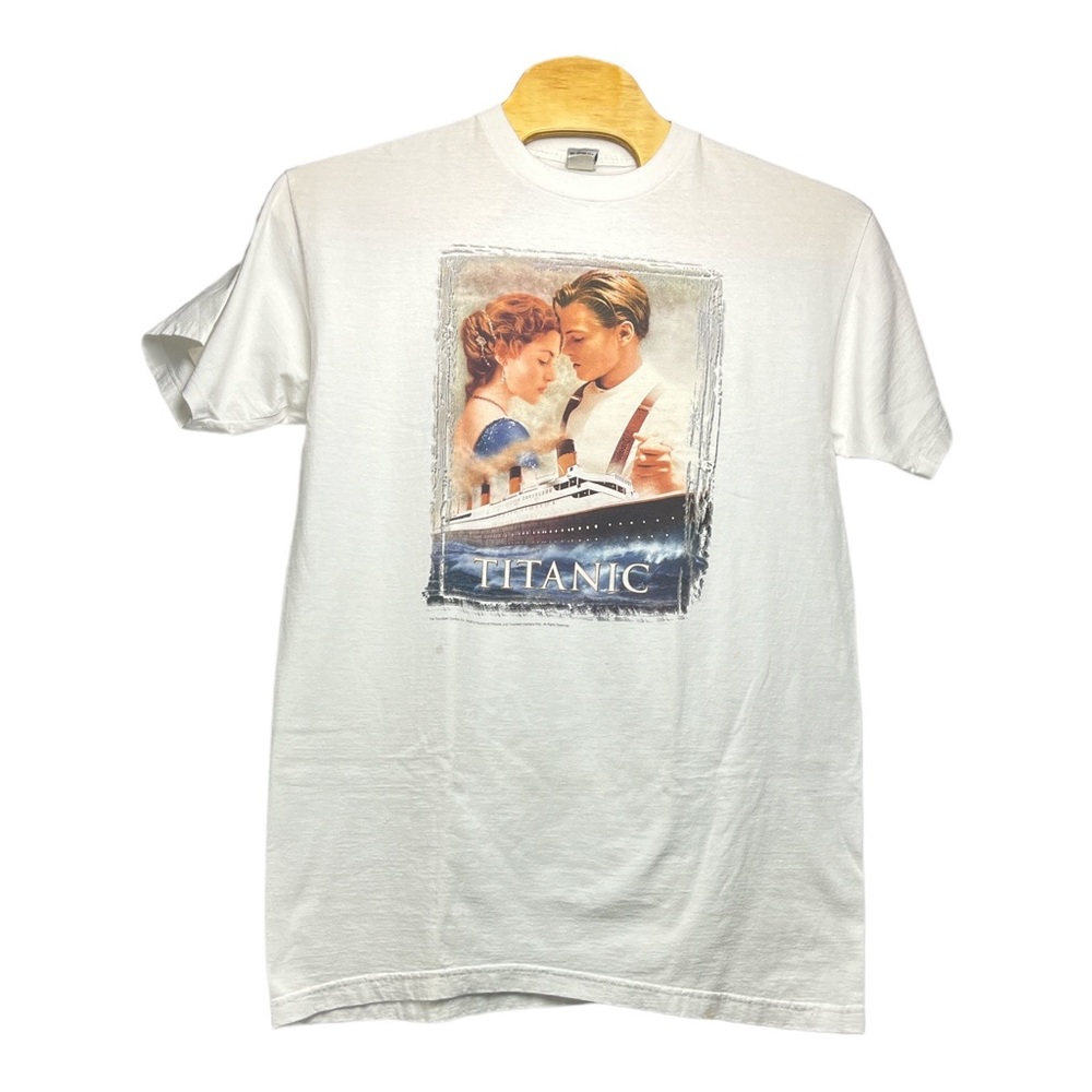 Vintage Authintic Titanic LeonardoDiCaprio Movie Promo Tee 1996 SZ XL Made N USA